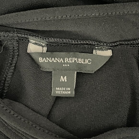 Banana Republic Factory Black Pleated Back Tee Medium - Picture 9 of 9